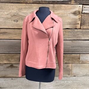 NWT Max Studio Moto Jacket, dusty rose, Size Large